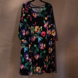 Susan Graver Flower Dress Size 3X